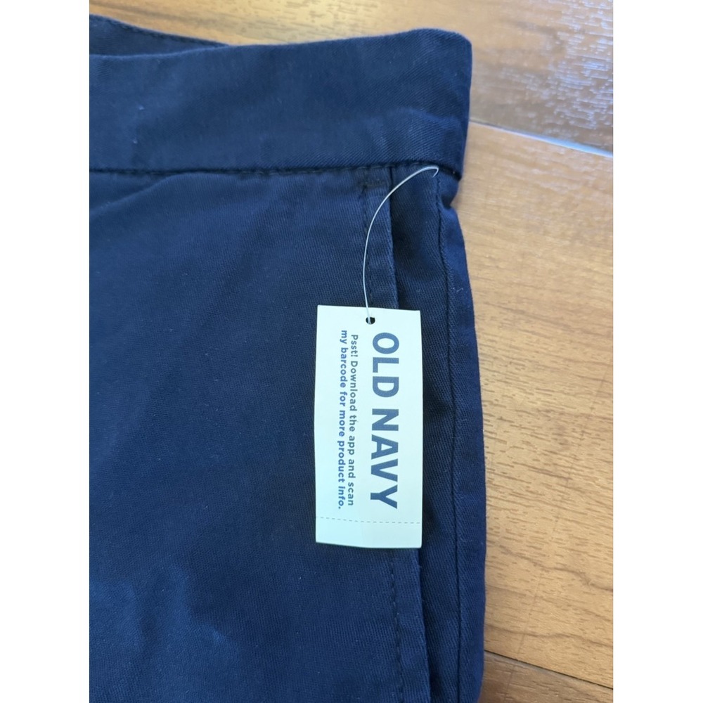 NWT Old Navy Dark Blue Chino Shorts Cotton Stretch 7" In Men's Size 32 Slim Fit - Picture 13 of 13